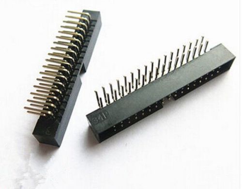 10 pcs 2.0mm 2*17 pin 34 pin right angle male shrouded pcb idc socket box header for sale