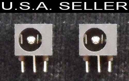 2 pcs 1.3mm x 3.5mm (3.8mm max.) DC power jack PCB Charger socket connector plug