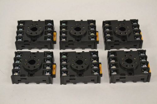 Lot 6 youne electronics nds-8 relay socket 8p pin 300v-ac base female b318038 for sale