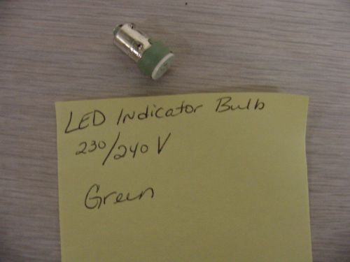 Green LED Indicator Bulb 230/240 V