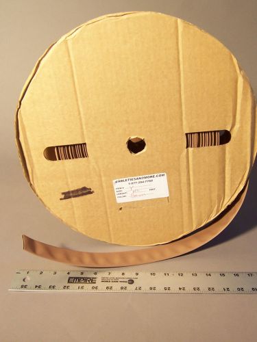 100 feet of 1&#034; polyolefin shrink tubing (2:1 ratio) in brown for sale