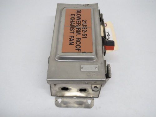 SQUARE D HU361DSEI 20HP NON-FUSIBLE 30A 600V-AC/DC 3P DISCONNECT SWITCH B285712
