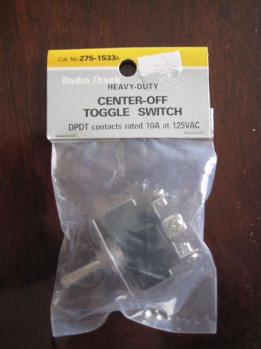 Radio Shack DPDT 10A 125VAC Heavy-Duty Center-Off Toggle Switch 275-1533A