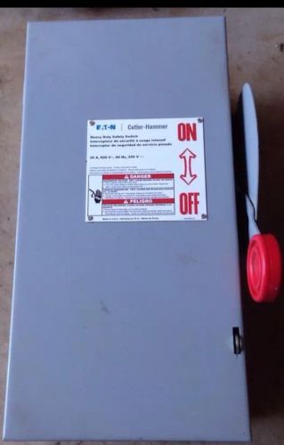 CUTLER HAMMER 30 AMP NON-FUSED SAFETY DISCONNECT SWITCH DH361UGK NEMA 1 600 VAC
