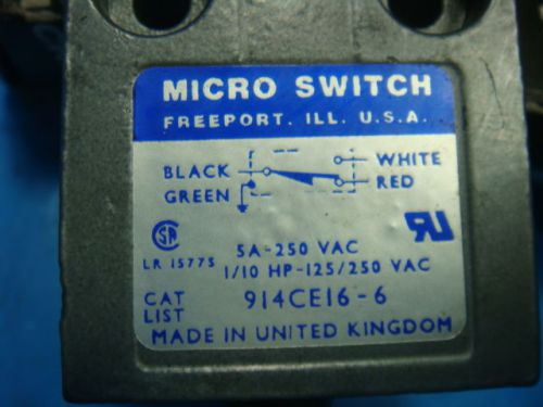 New honeywell 914ce16-6, 914ce166, limit switch, 9546 1 r, new in box for sale
