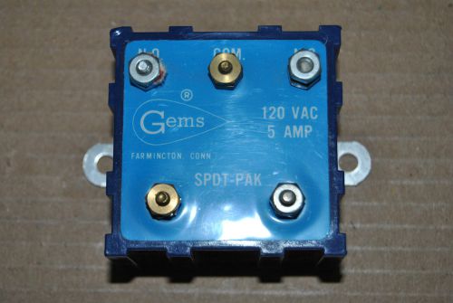 GEMS Switch SPDT-PAK Model 22155 120 VAC 60 Hz 5 Amps (S5-3-9C)