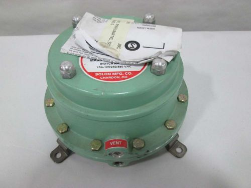 New solon 7psw2-2 0-60wc 25psi pressure switch 125/250/480v-ac 15a amp d364003 for sale