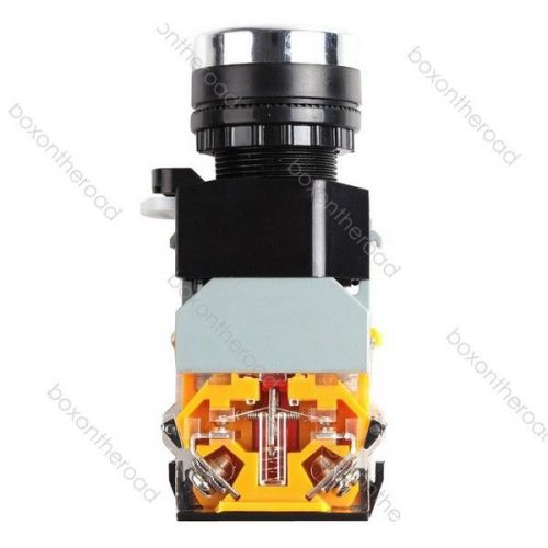 Yellow Push Button Switch Momentary W/ DC 24V Indicator Lamp 22mm NO NC 380V 10A