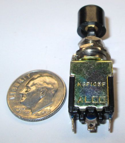 Alco msp-105f spdt on-on momentary miniature pushbutton switch w/knob 5 amps nos for sale