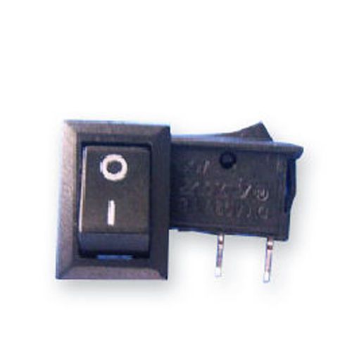 Amoi snap in on off rocker switch 2 pin 12v 110v 250v black for sale
