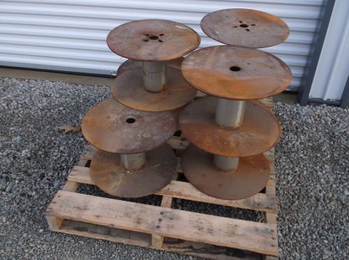 lot of 7 Steel 18&#034;X11&#034; spool, large, empty, for fiber optic cable