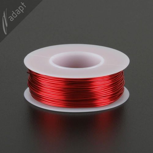 Magnet Wire, Enameled Copper, Red, 20 AWG (gauge), HPN, 155C, ~1/4 lb, 79 ft