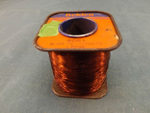 Vintage Belden Wire Spool of Wire 8081 #30 HVY  Polythemaleze 1 Pound (H143)