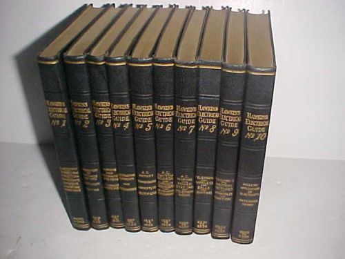 Complete set of hawkins electrical guide 10 volumes 1929 impression for sale