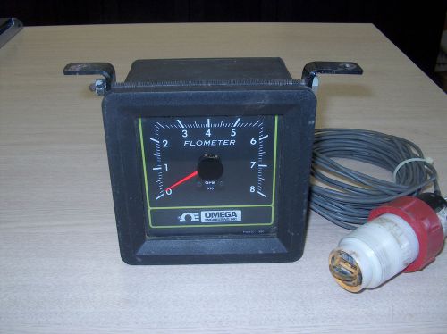 Omega flowmeter fpm-8xx with cable and head. used for sale