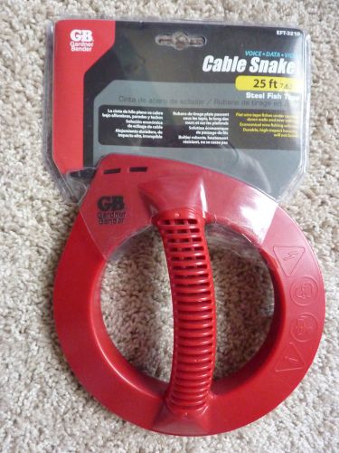 New gb cable snake professional grade 25&#039; steel fish tape for sale