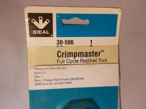 CrimpMaster crimper (30-506) for 22-8 AWG Non-insulated Terminals (30-580 die)