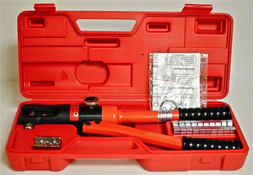 Hydraulic crimping tool kit 12 ton cable crimper dies for sale