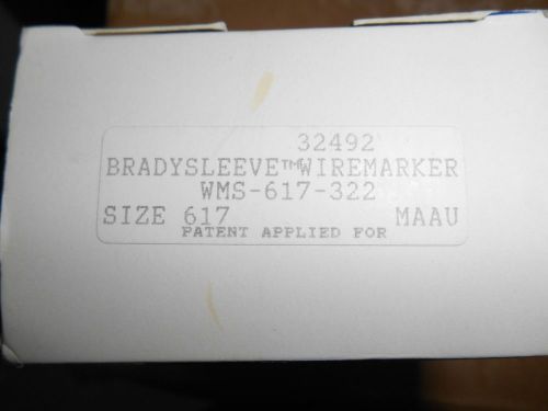 Brady WMS-617-322 BradySleeve Brady Sleeve Wire Marker