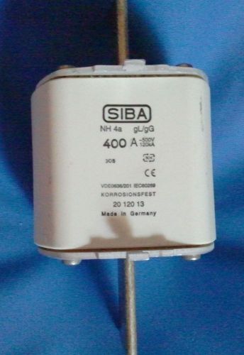 Siba 400a fuse 500v 120ka korrosionsfest 20 120 13  nh 4a gl/gg made in germany for sale