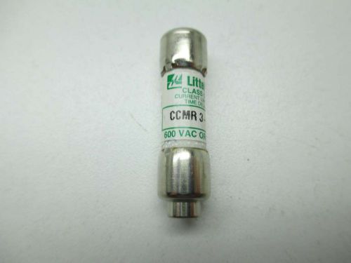 NEW LITTELFUSE CCMR3-1/2 TIME DELAY 3-1/2A AMP 600V-AC FUSE D397745