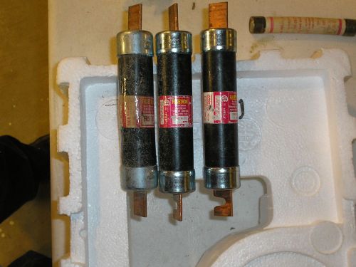 (lot of 3)bussmann fusetron dual element time delay fuse, #  frs-r-70 for sale