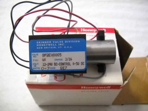 Honeywell skinner valve division bp2ev0005 valve solenoid ss,psi 60,orifice 1/16 for sale