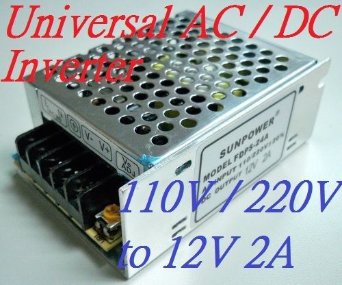 Ac/dc universal inverter converter 110v 220v to 12v 24w for sale