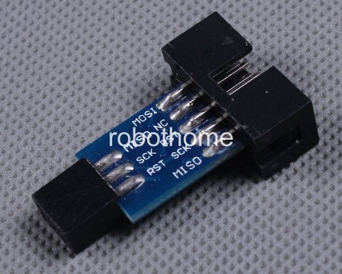 10 Pin to Standard 6 Pin Adapter Board ATMEL AVRISP USBASP STK500 good