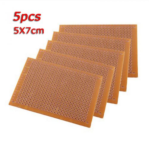 5pcs 5x7cm diy prototype paper pcb universal circuit board breadboard new hot for sale