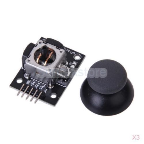 3x diy dual-axis biaxial xy thumb game joystick ky-023 module for arduino for sale