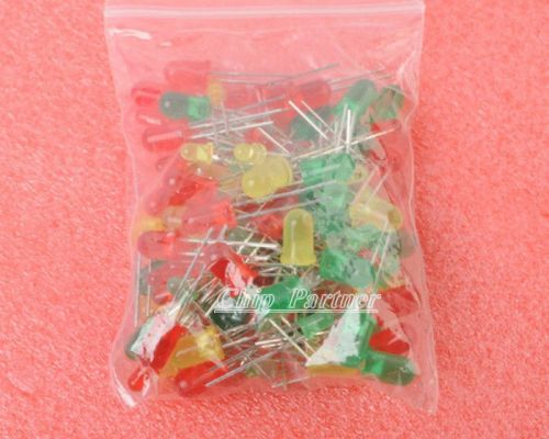 100 light emitting diode led 3mm 5mm red green yellow for sale