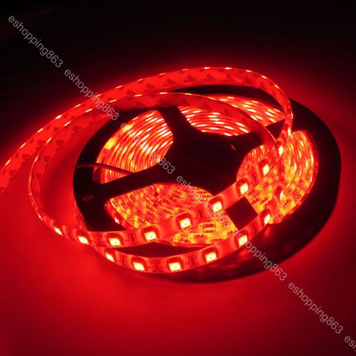 24v 5050 led strip red color 5m 300 smd flex light waterproof 4 xams decoration for sale