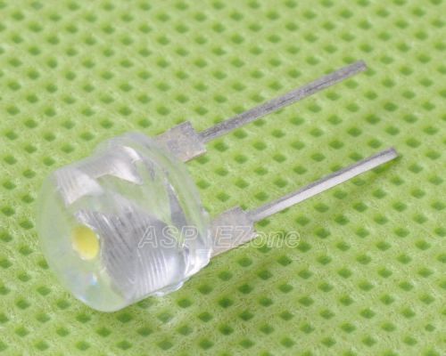 50pcs straw hat 8mm 0.5w white led light emitting diode for sale