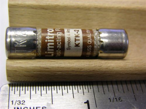4 Buss KTK-2 2A 600VAC Fast Acting Limitron Fuses