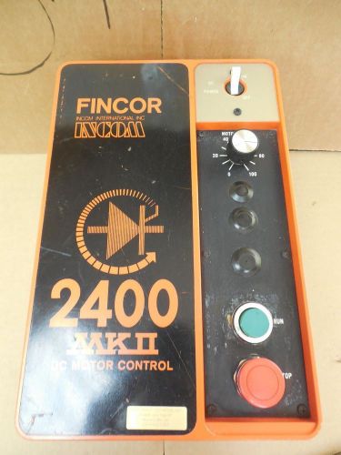 Fincor incom 2400 mkii dc motor control model 2402 180 vdc 230v 3hp used for sale