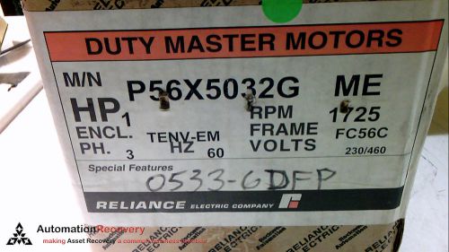 Reliance electric p56x5032 face mounted motor 1 1800 230/460 tenv-em f, new for sale
