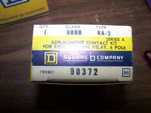 NEW Old Stock Square D 90372 Replacement Contact Kit 9998 RA5 Type HM 4 Pole
