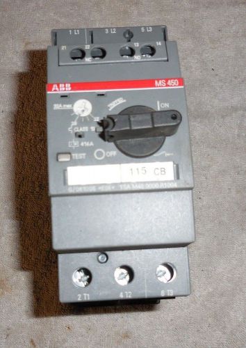 Abb manual motor starter ms 450  10 to 30 hp  22 to 32 amp for sale