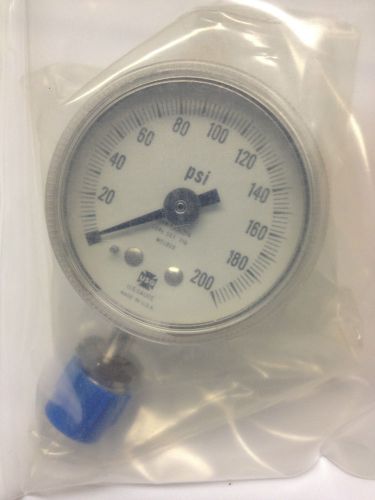 New ametek us gauge 2” pressure gauge 200 psi 1/4&#034; bottom swagelok vcr 1535 for sale
