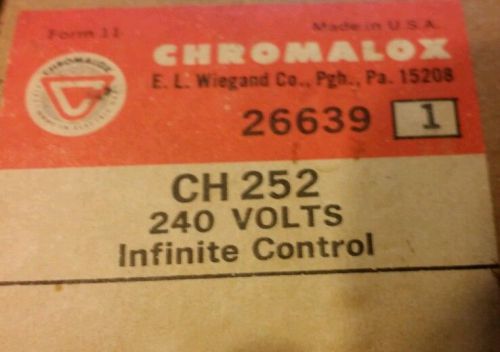 Chromalox CH 252 Infinite control 15 Amp 240 volt 3600 Watt new in box