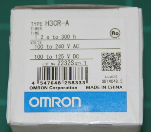 New omron h3cr-a timer 1.2 s. to 300 hr , 100 to 240 vac / 100 to 125 vdc for sale