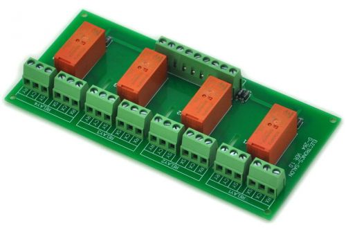 Passive bistable/latching 4 dpdt 8 amp power relay module, 12v version, rt424f12 for sale