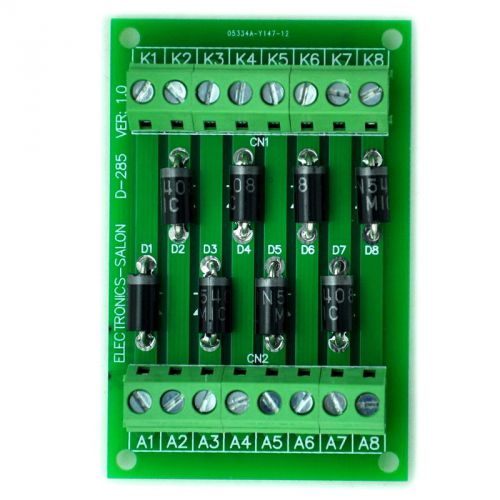 3 Amp 1000V 8 Individual Diode Module Board, 1N5408.