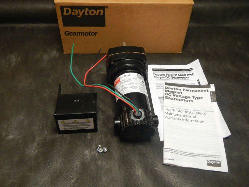 **NEW** Dayton Model 6Z914 DC Gear Motor 37 RPM 1/20 hp 90VDC