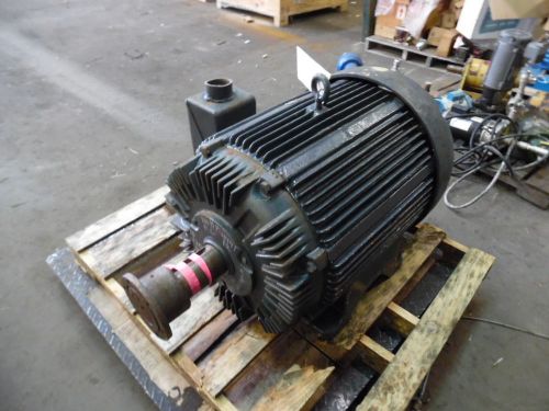 Allis chalmers induction 100hp motor, fr 444t, v 460, rpm 1175, 51-368-498, used for sale