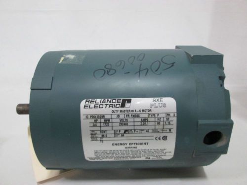 NEW RELIANCE P56X1529R DUTY MASTER AC 3/4HP 230/460V-AC FM56C MOTOR D330302