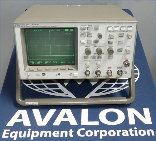 Hewlett Packard HP 83475B Lightwave Comms Analyzer with GPIB and opts 017 &amp; 051