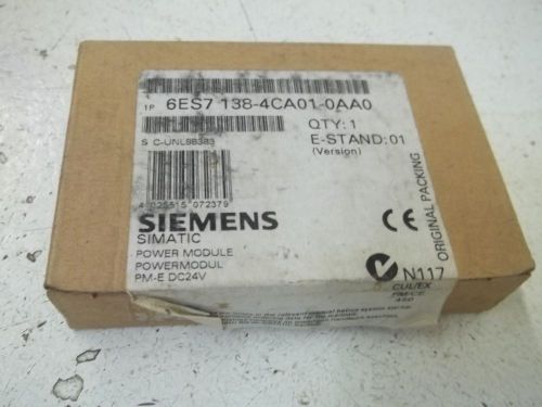 SIEMENS 6ES7 138-4CA01-0AA0 POWER MODULE *NEW IN A BOX*