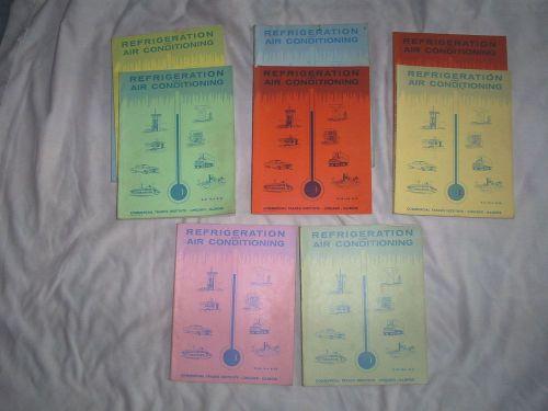 9  commercial trades institute refrigeration/air conditioning training manuals for sale